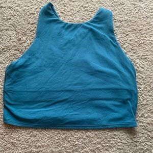Athleta Teal Blue Cropped Tank Top